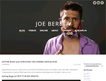 Tablet Screenshot of joebereta.com